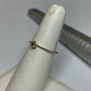 10k yellow gold genuine diamond ring size 7.25